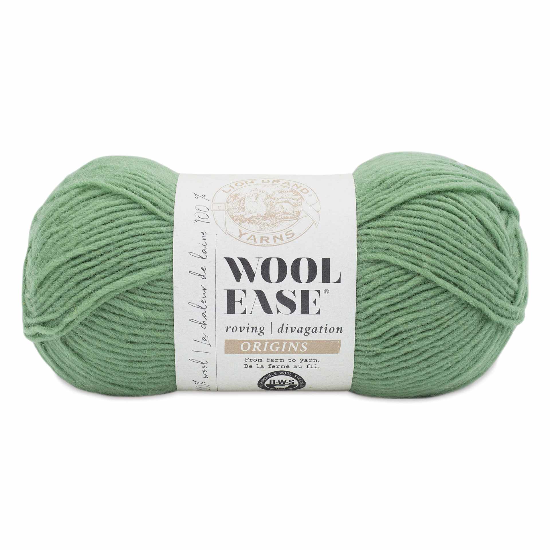 Lion Brand Wool-Ease Roving Origins Yarn - Willow, 299 yds
