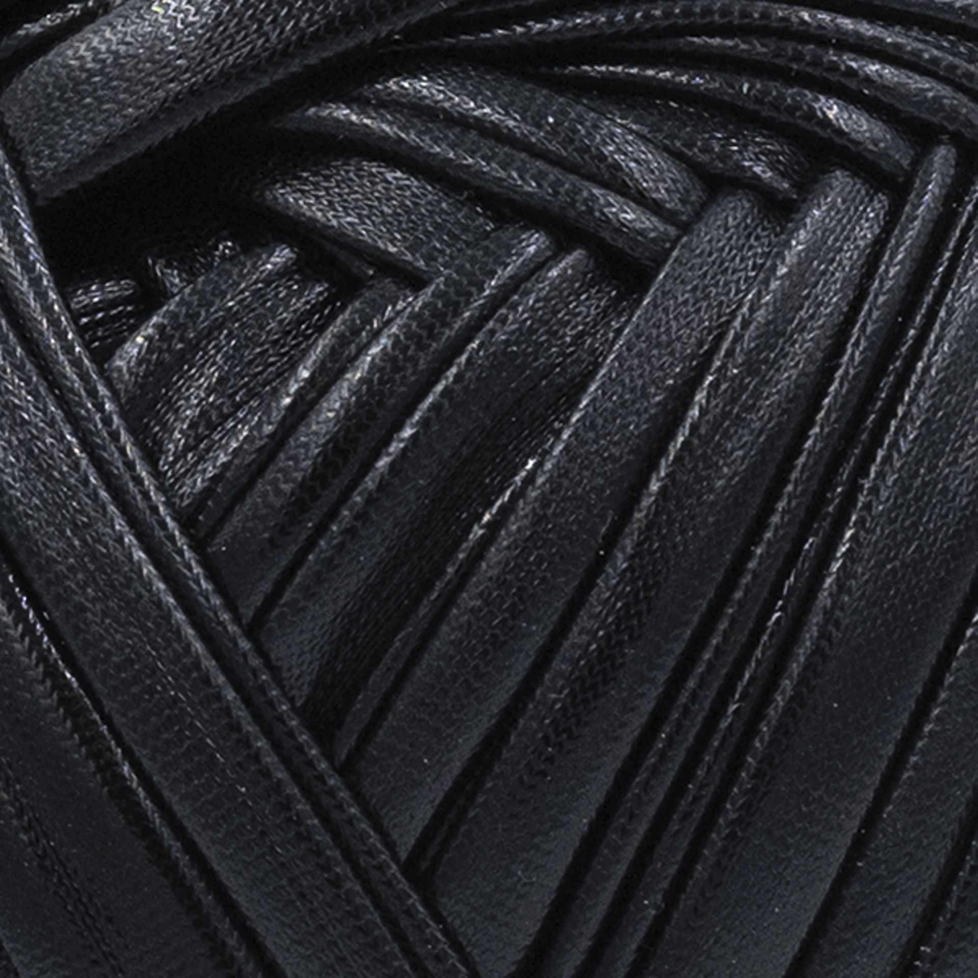 Lion Brand Yarn Haute Stitches Faux Leather Yarn - Night Sky - close-up