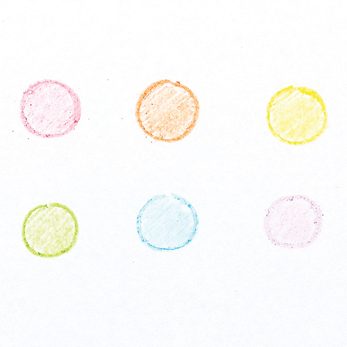 Ooly Rainbow Scoops Stacking Erasable Crayons, color swatches