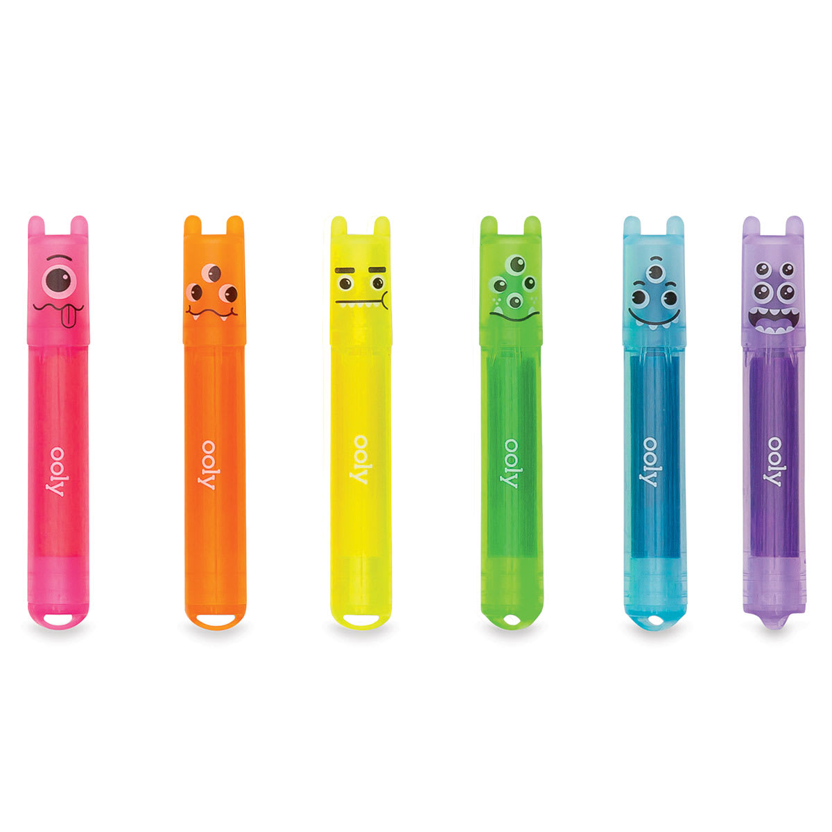Ooly Mini Monster Scented Highlighters, out of packaging