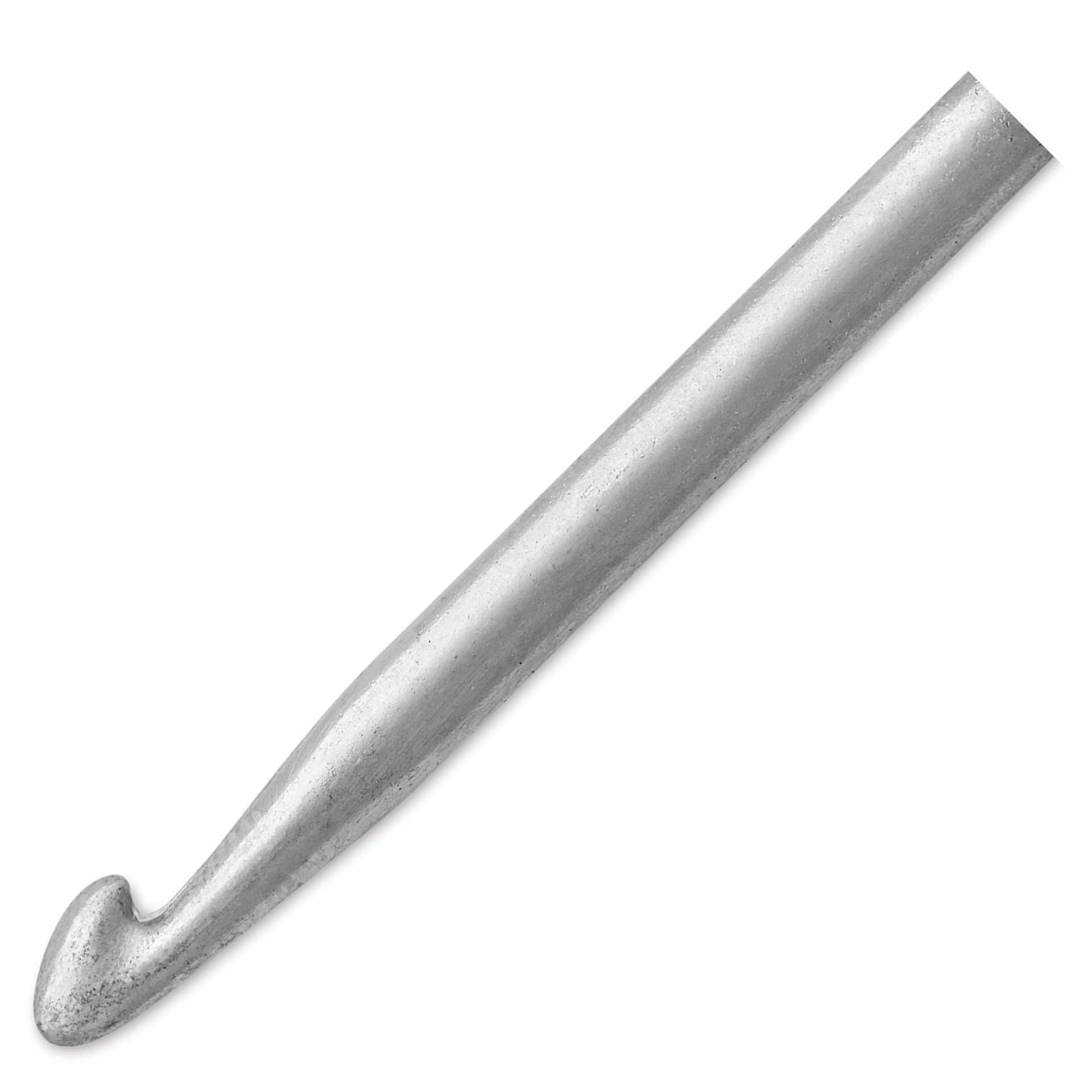 Skacel by Addi Olive Wood Crochet Hook - US E, 3.50 mm close up to show hook