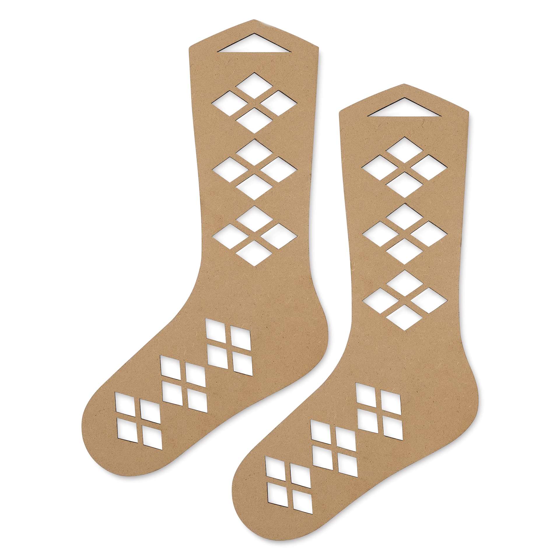 Twig & Horn Argyle Sock Blockers - Medium back