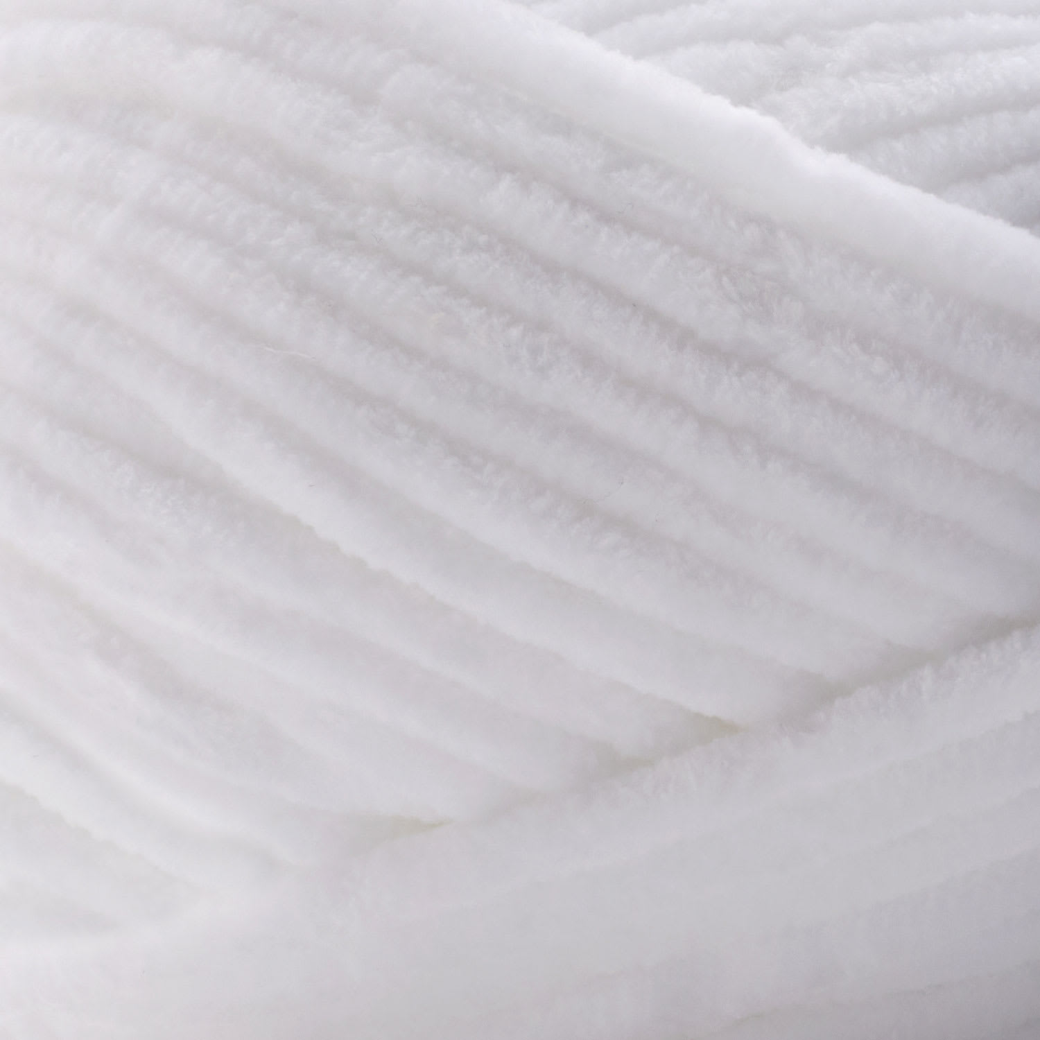 Premier Yarn Parfait Plush Yarn - White, 7 oz close up to show texture