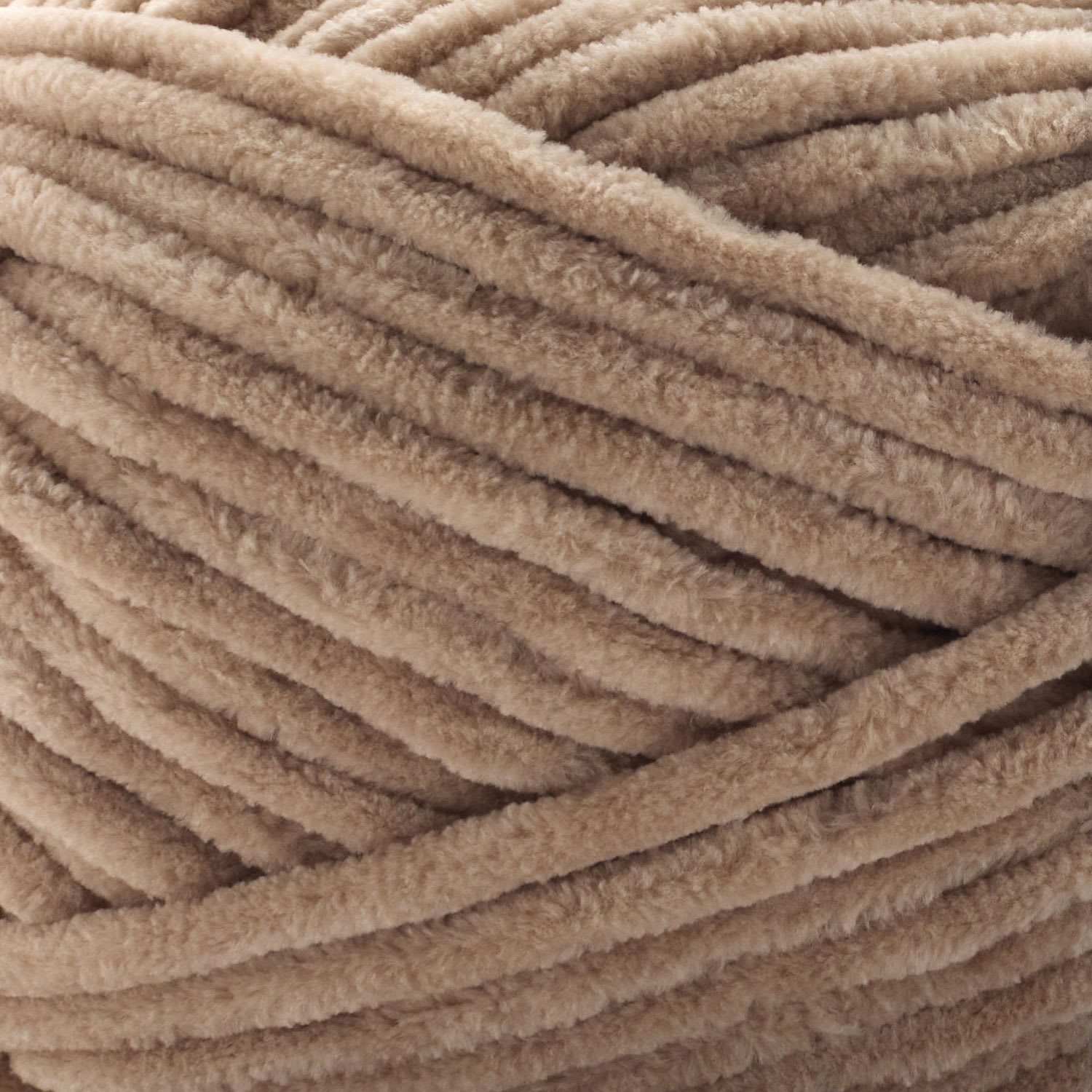 Premier Yarn Parfait Plush Yarn - Toffee, 7 oz close up to show texture