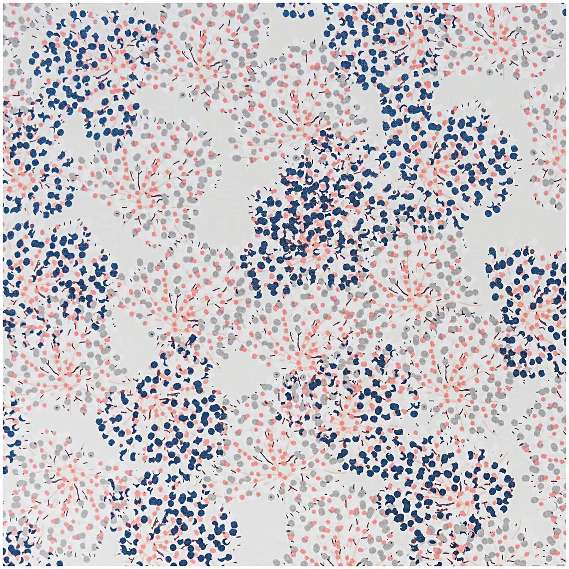 Rico Design Printed Cotton Fabric - Mint Allium, 50 cm x 140 cm