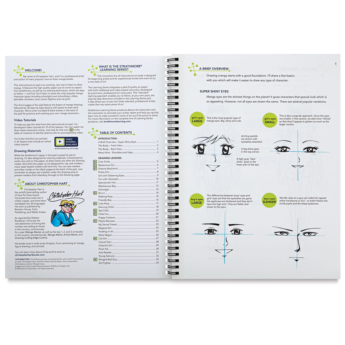 Strathmore Learning Series Instructional Drawing Pads - Inside pages showing Instructions
