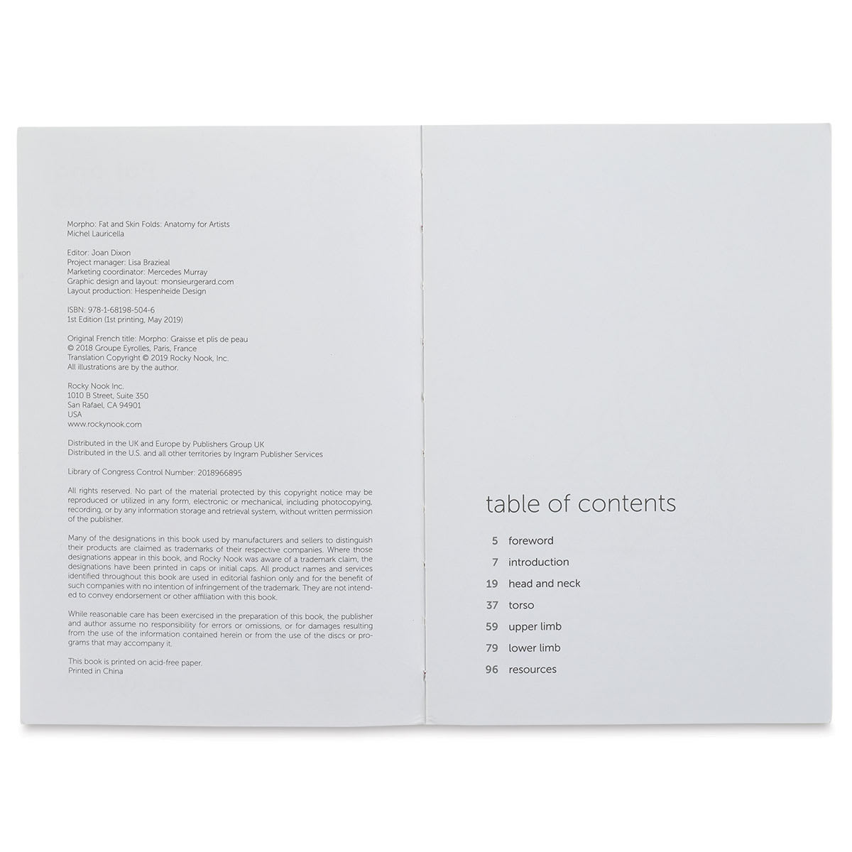 Anatomy for Artists Fat and Skin Folds - Table of Contents
