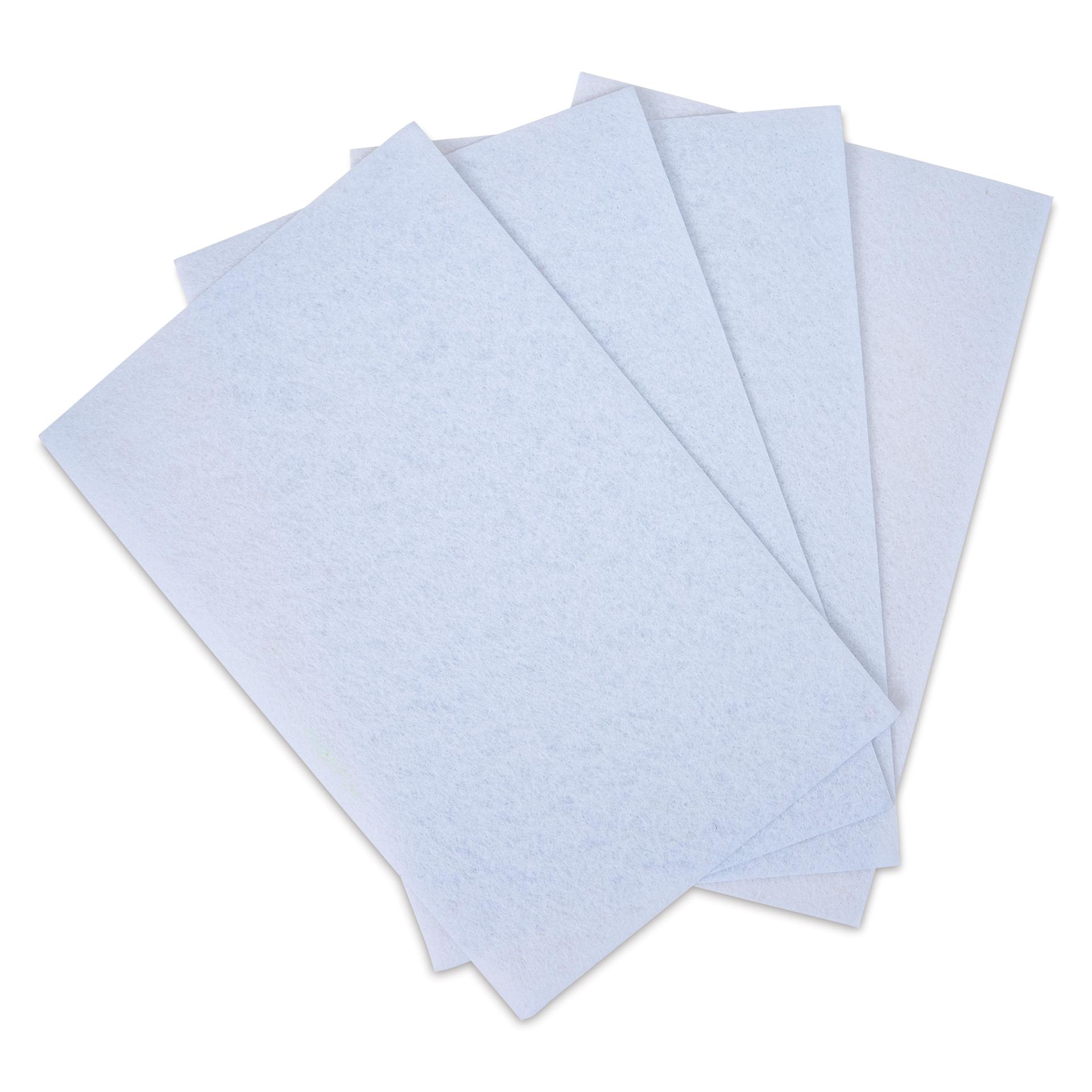 John Bead GoodFelt Beading Foundation - White, 4 sheets, 5" x 8" out of packaging