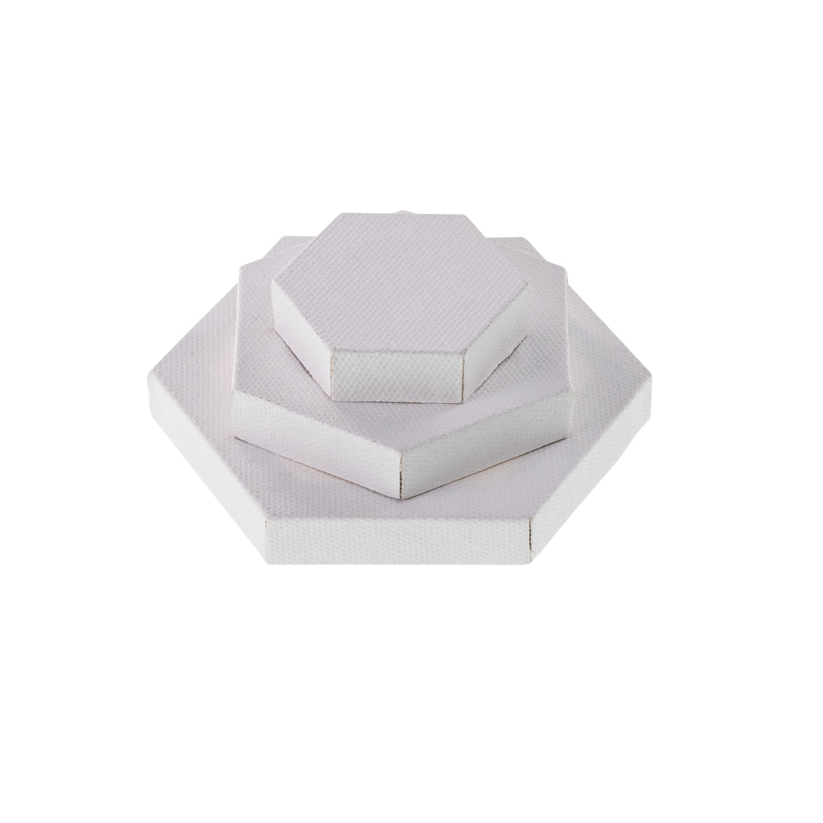 Hello, Artist! Mini Hexagon Canvas, Set of 3 