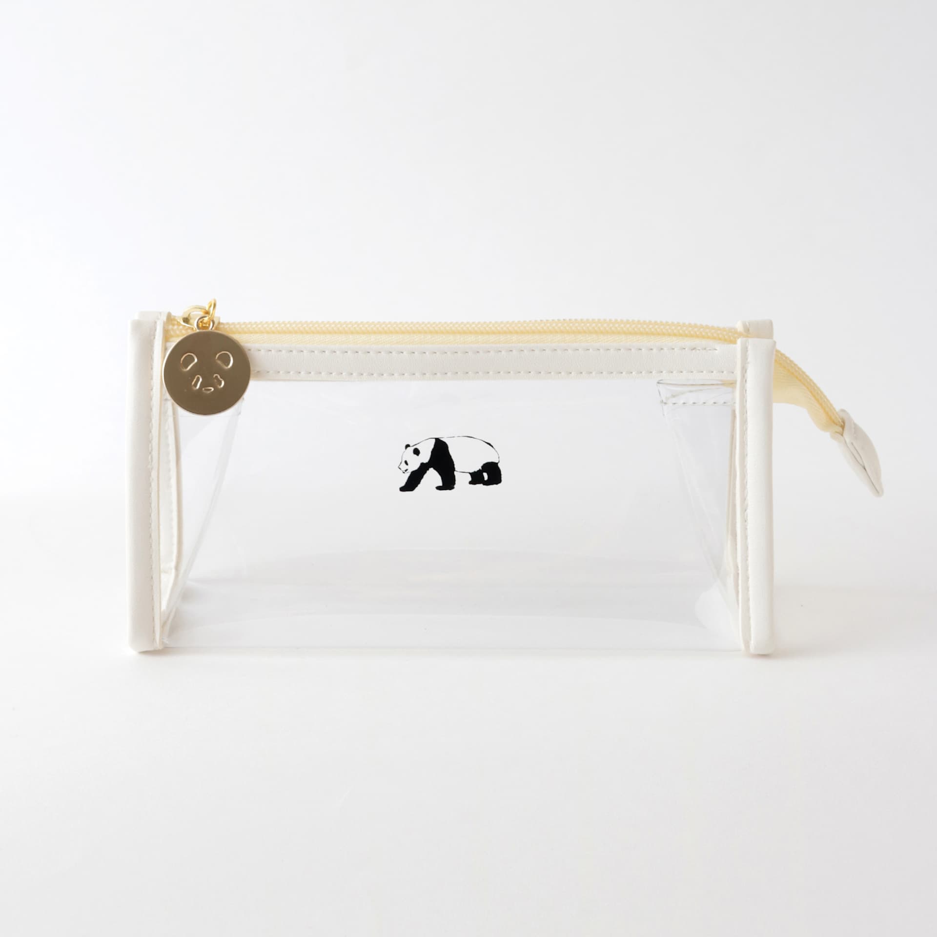 Green Flash Animal Series Clear Pen Pouch, Panda