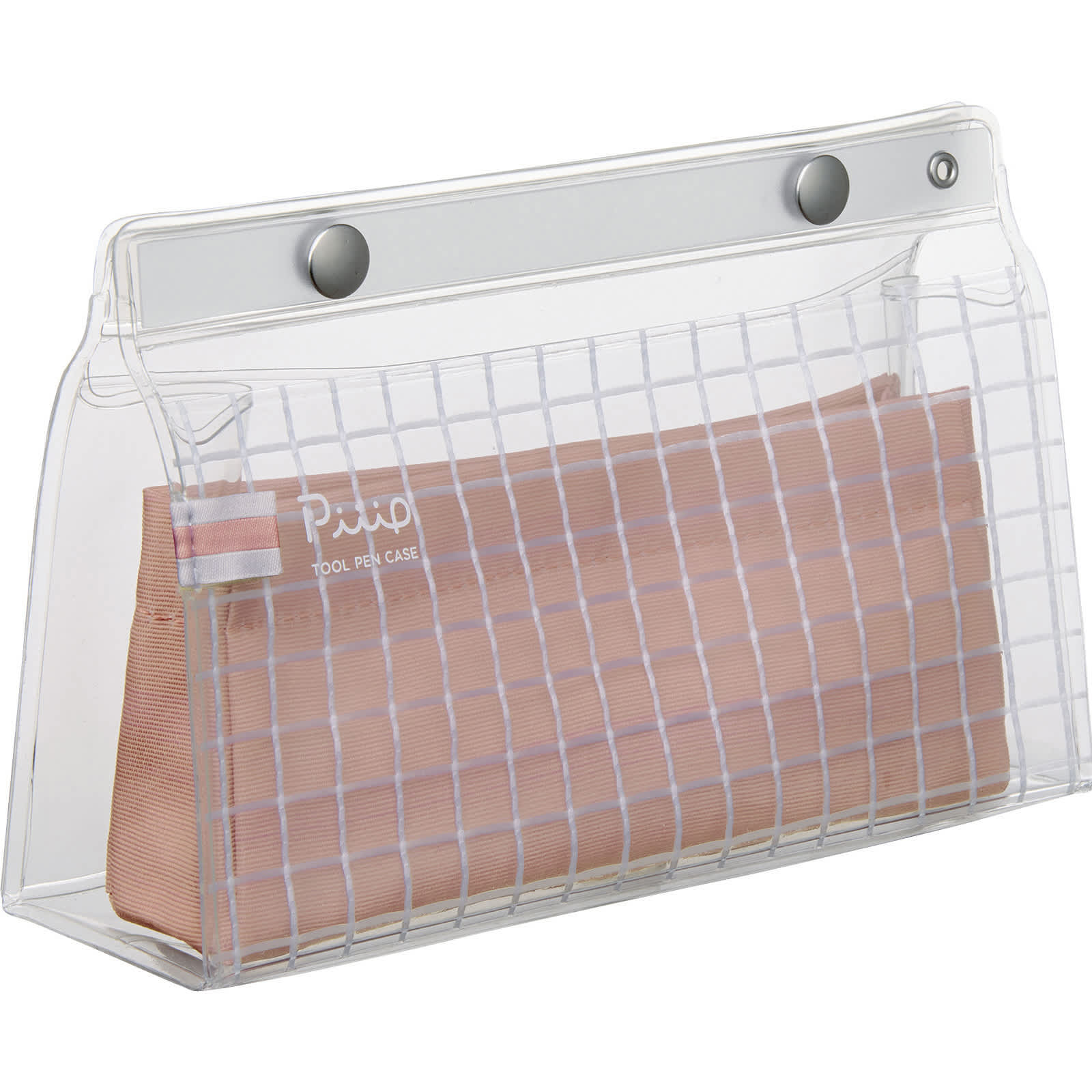 Kokuyo Piiip Tool Pen Case, Pink Terracotta