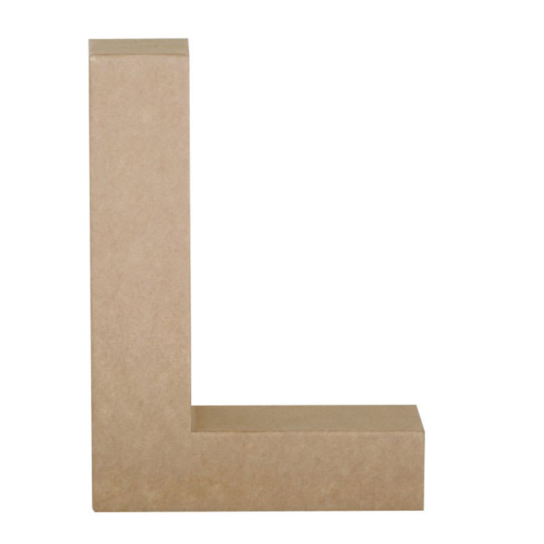 Paper Mache Letters & Numbers, L