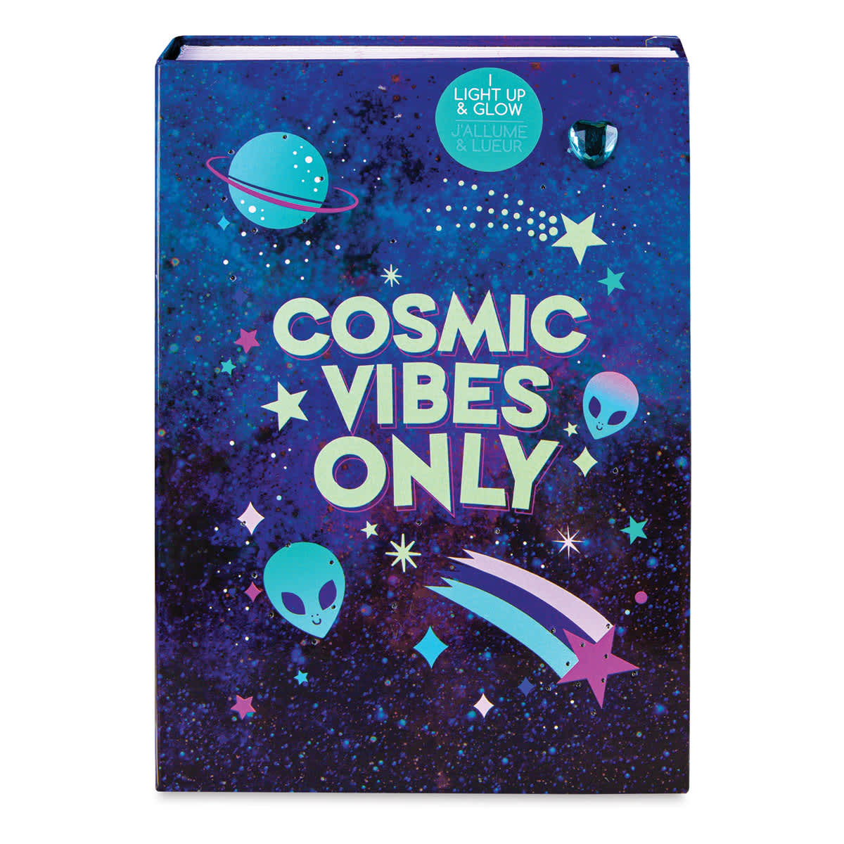 Fashion Angels Cosmic Vibes Only Light-Up Journal (cover)