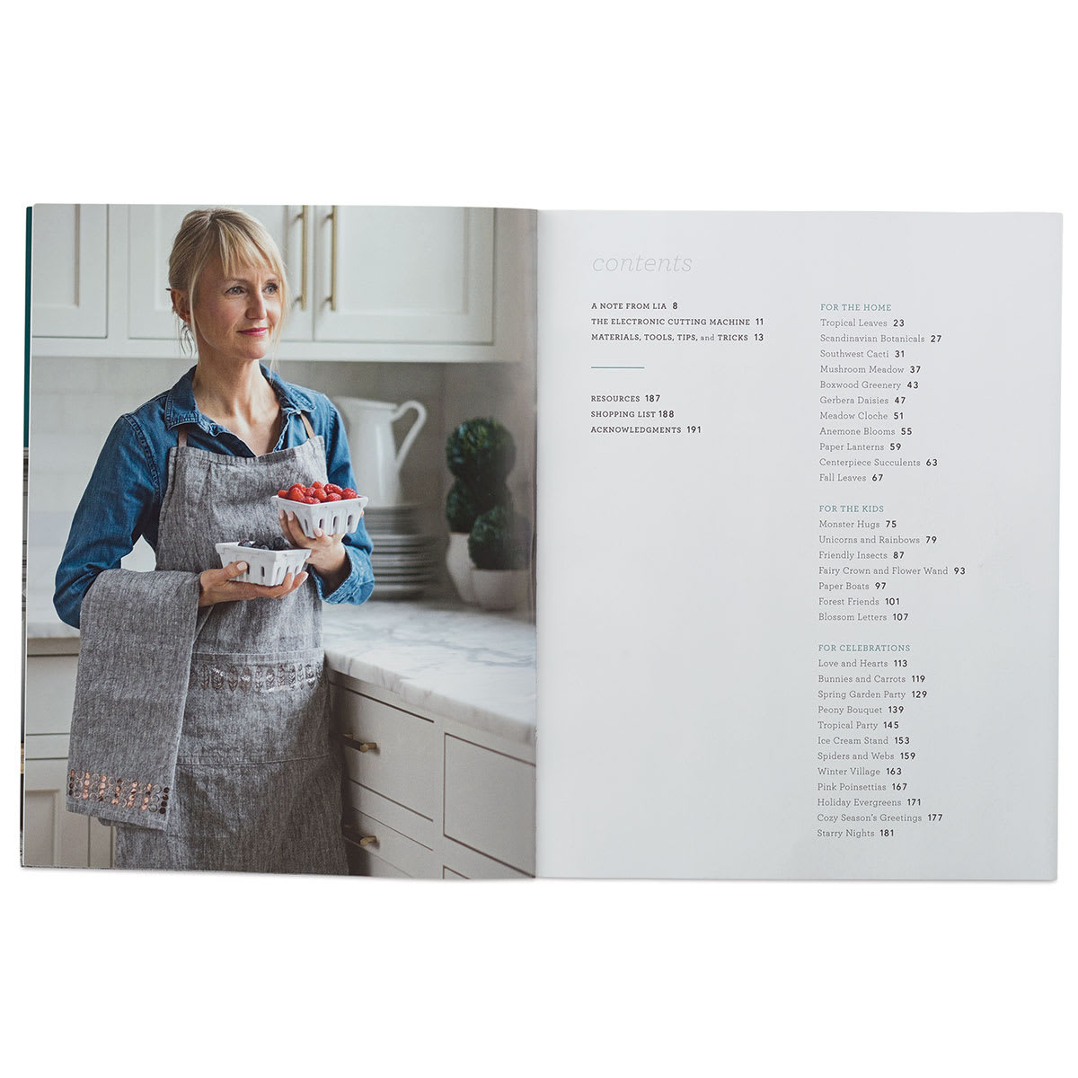 The Craft of the Cut - Spread of Table of Contents
