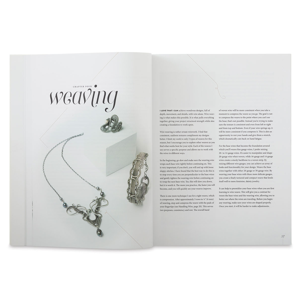 Woven in Wire - Start of Chapter on Weaving
