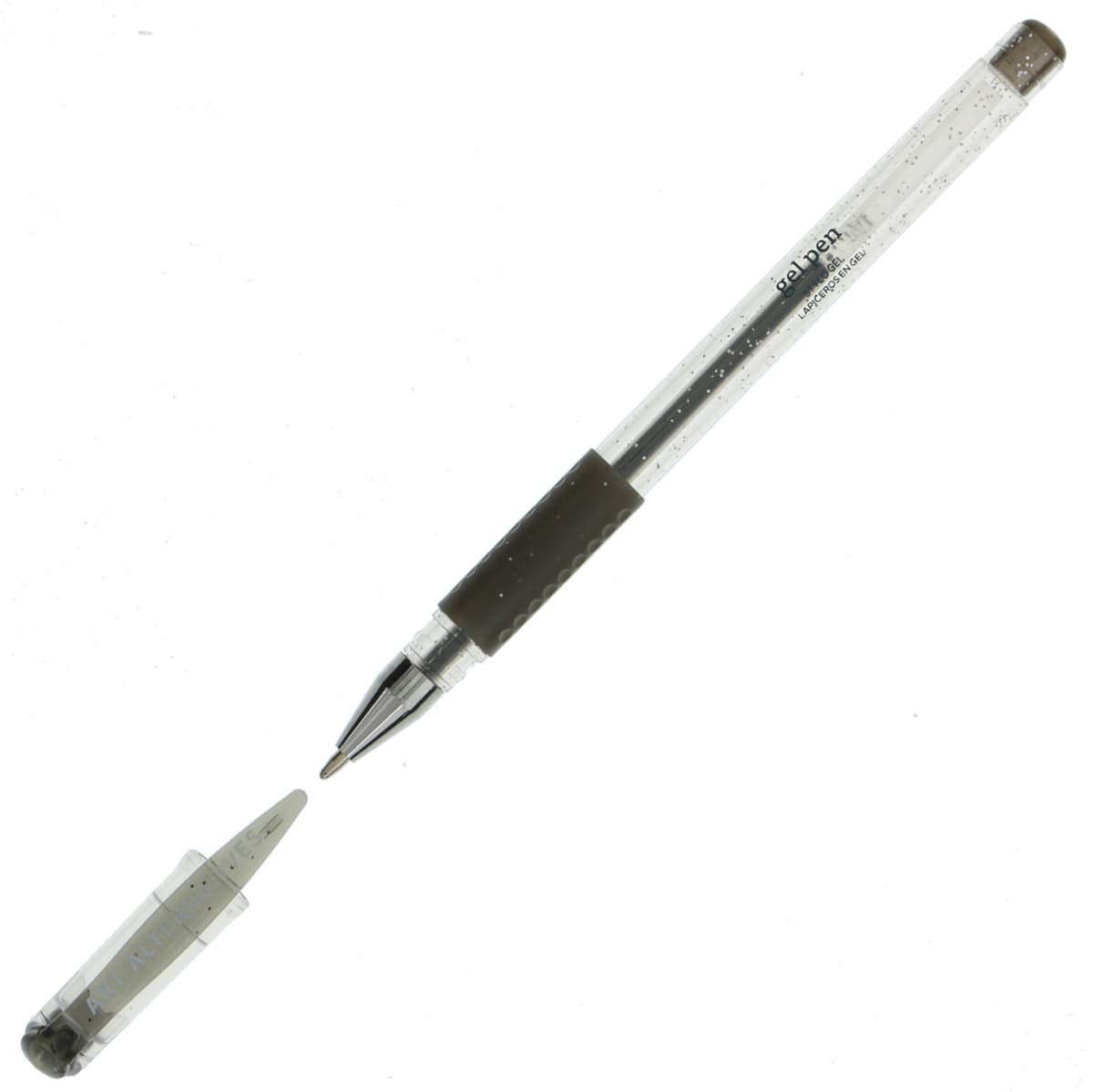 Gel Pen Glitter Black