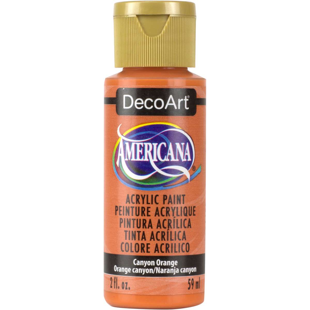 DecoArt Americana Acrylic Colors - Canyon Orange, 2 oz