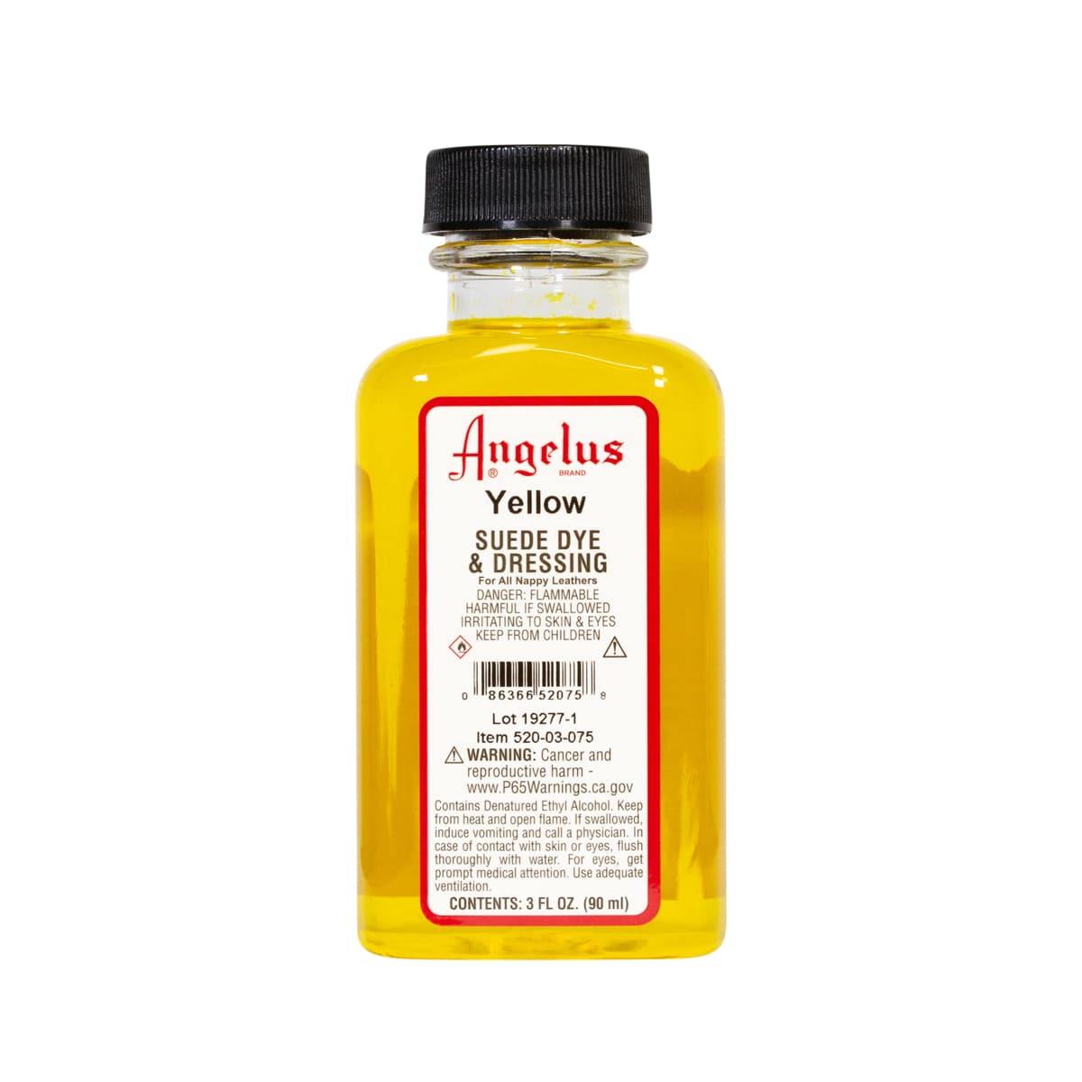 Angelus Suede Dyes Yellow - 3 oz. Dauber Bottle