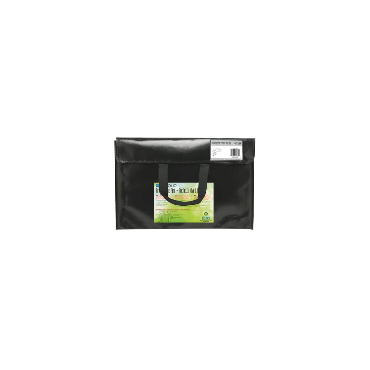 Itoya Art Profolio All-Weather Portfolio - 10-1/2" x 14", Black
