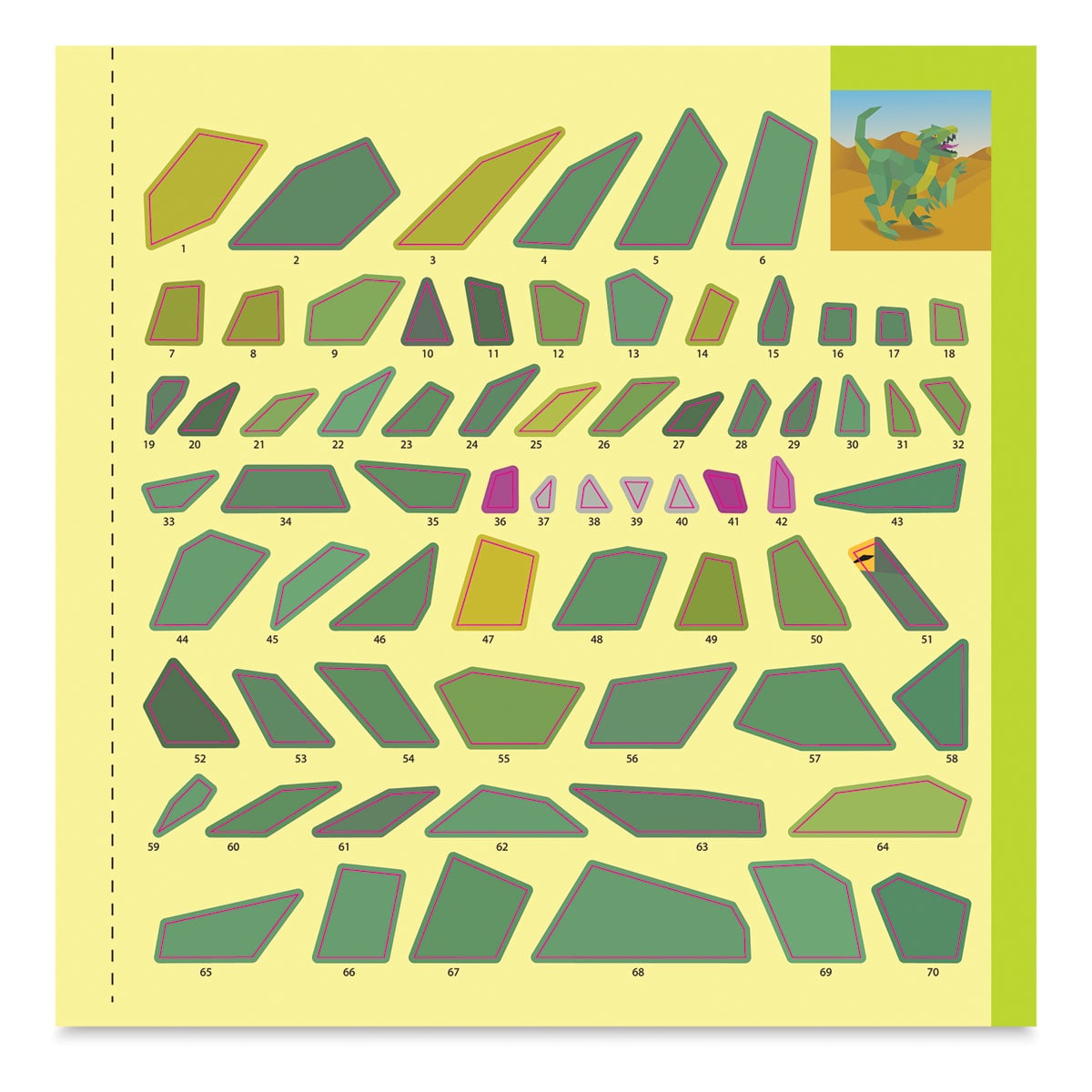 Paint By Sticker Kids: Dinosaurs (green sticker shapes)