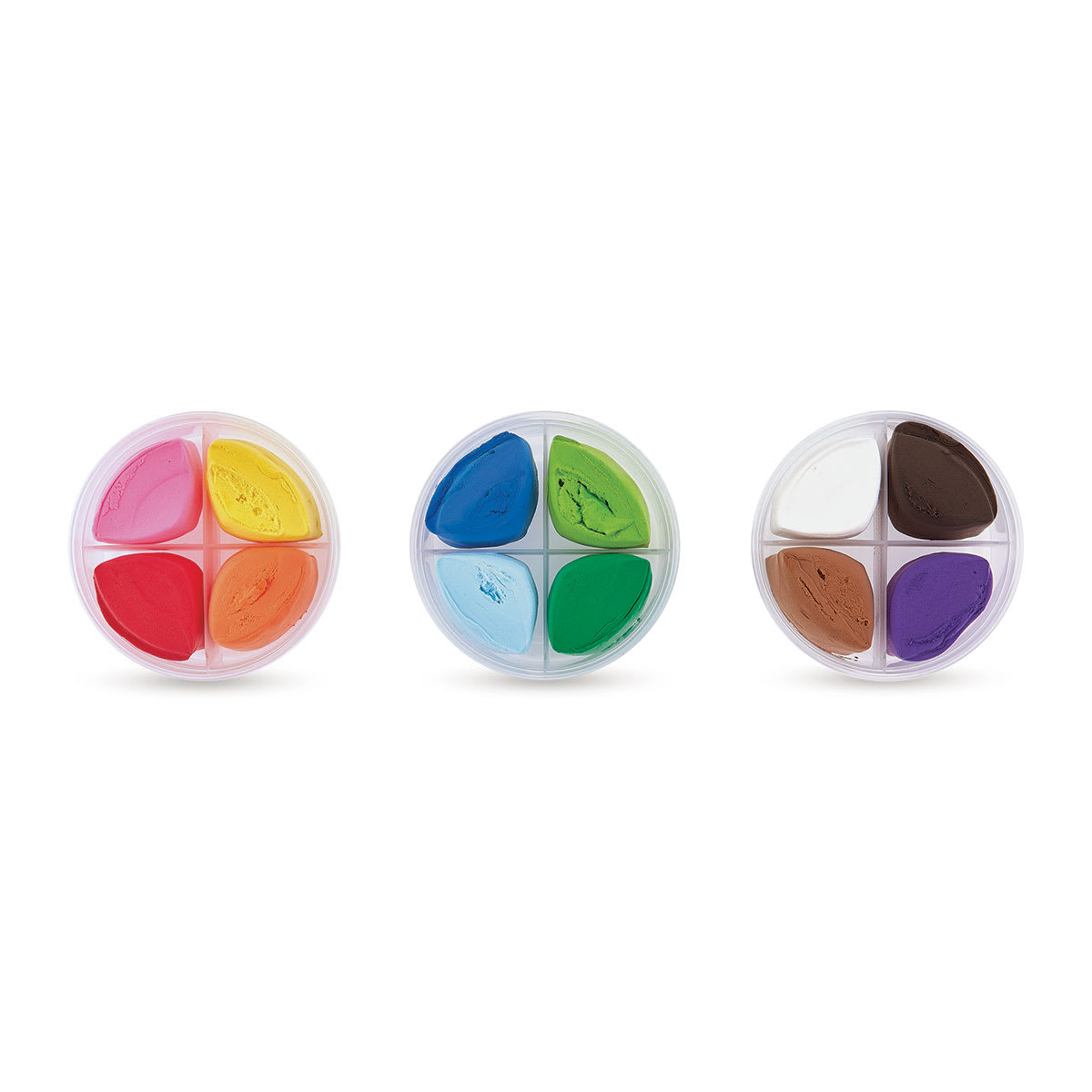 Ooly Creatibles Air Dry Clay Kit, three tubs with clay