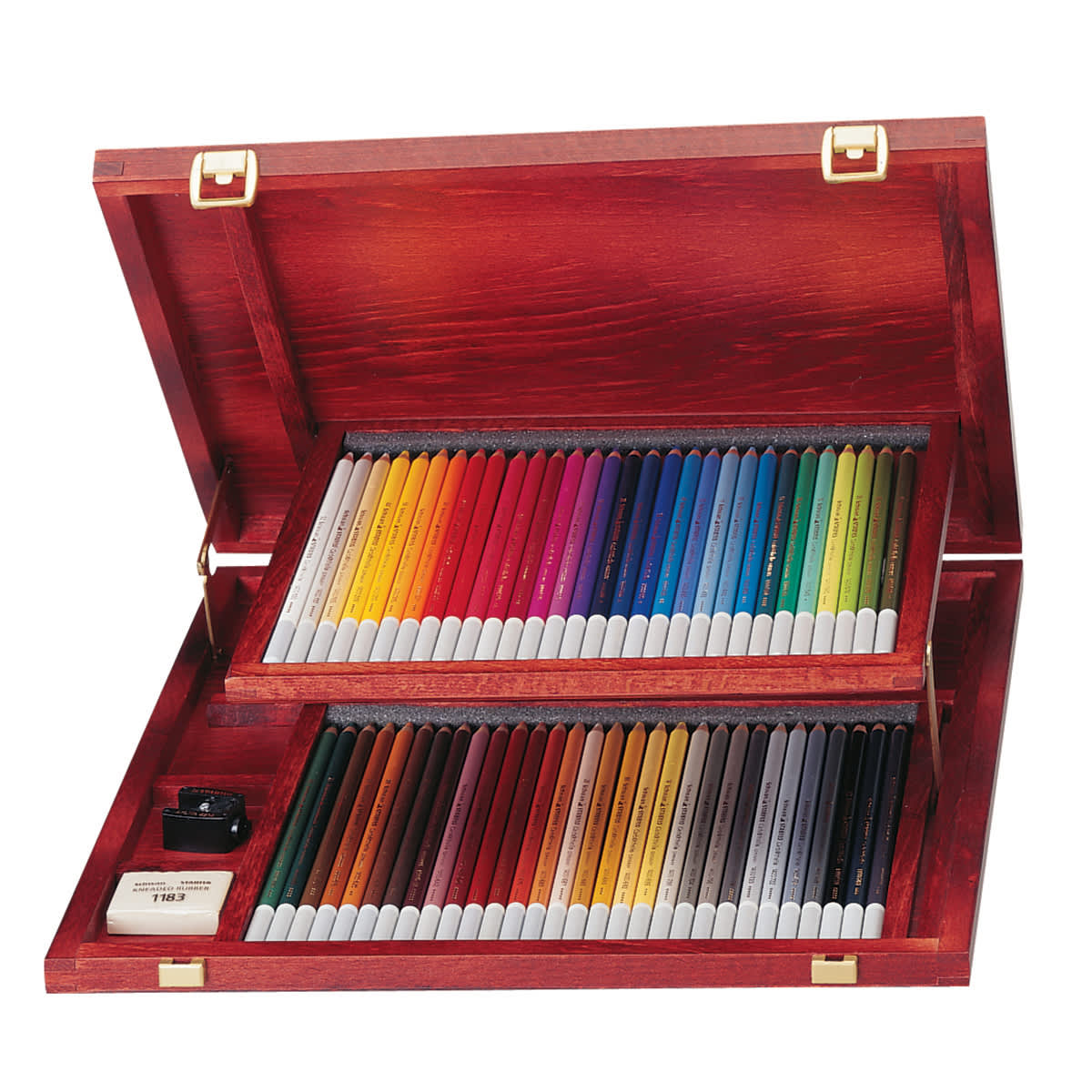 CarbOthello Pastel Pencils 60-Color Woodbox Set | BLICK Art Materials