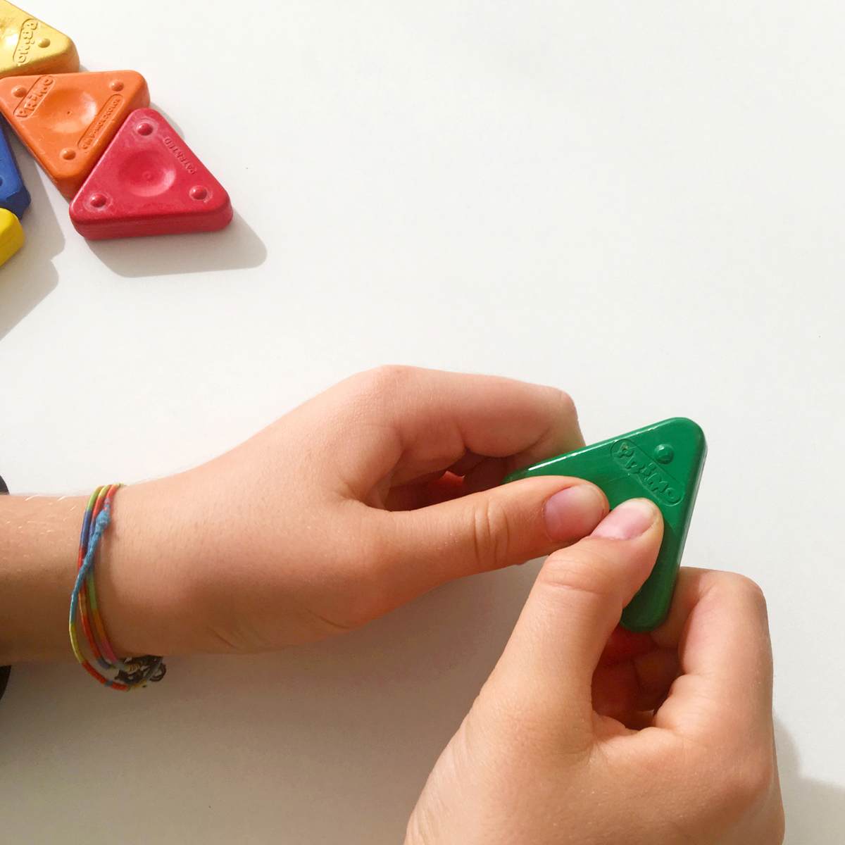 Wax Triangle Crayon Set 12-Color Set
