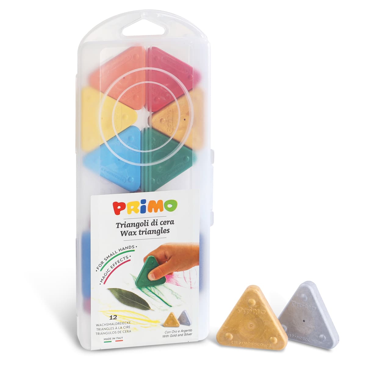 Wax Triangle Crayon Set 12-Color Set