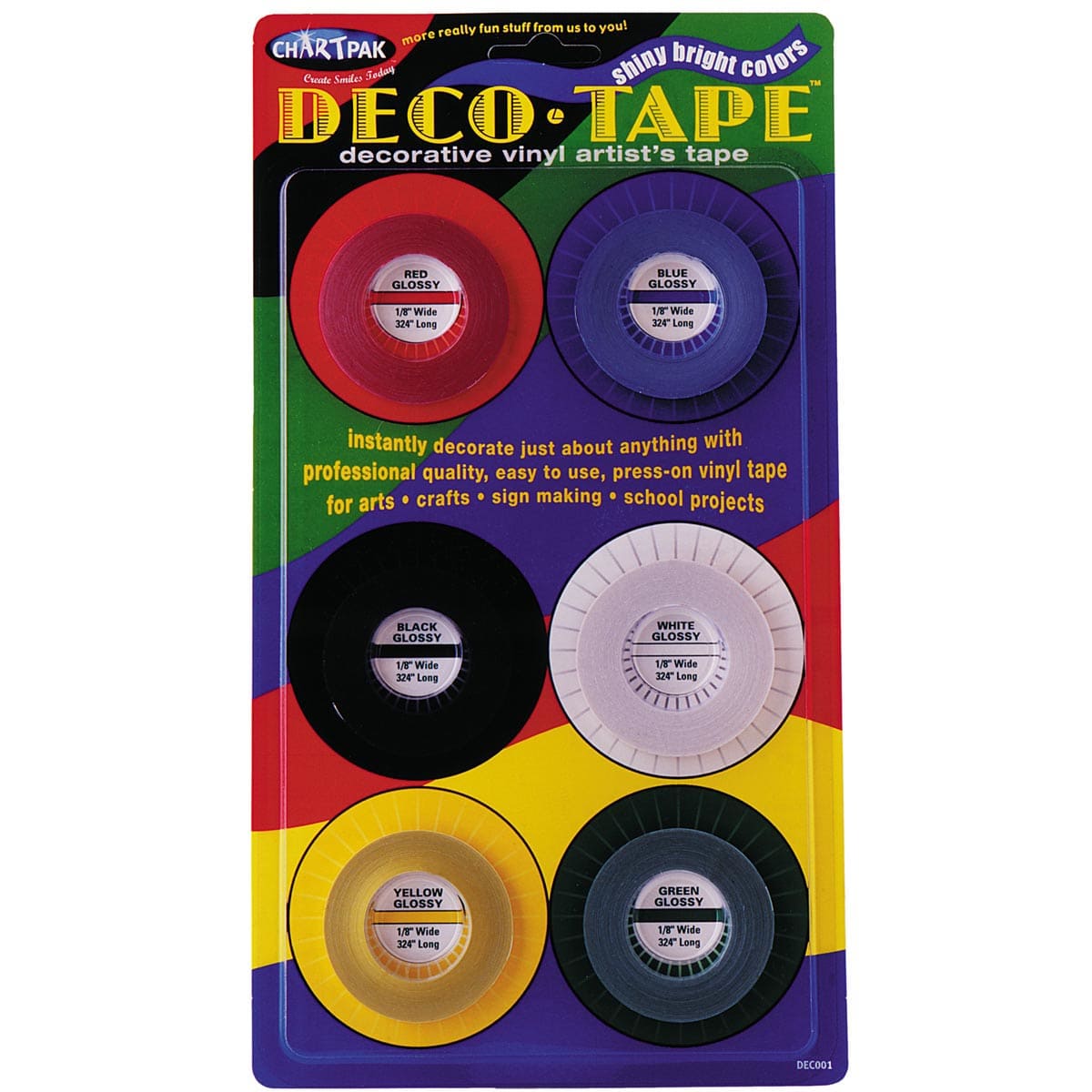 Deco Tape Primary Colors Set - Peggable
