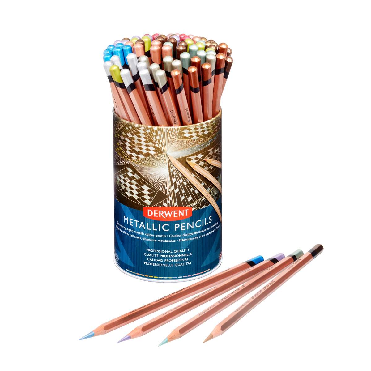 Metallic Pencil Tub of 72