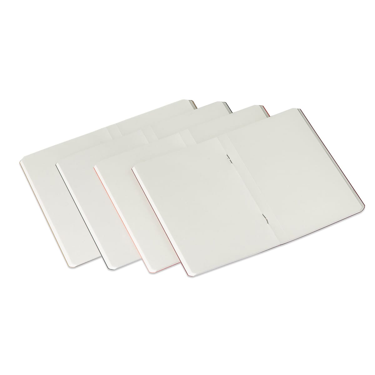 Fabriano Ecoqua Original Pocket Notebook Sets, 4-Notebook Set, Staple-Bound, 3.5 in x 5.5 in, 38 Shts./Bk., 85gsm, Fall Colors, Blank