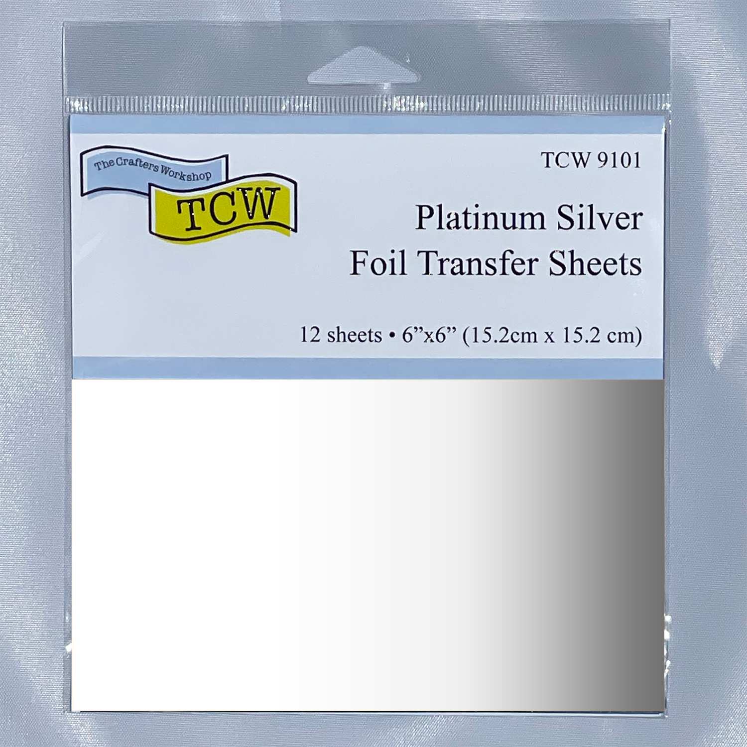 Crafter's Workshop 6" x 6" Foil Transfer Sheets Platinum Silver