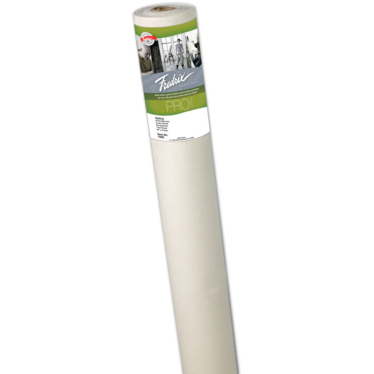 FREDRIX PRO Series 588 Galicia Belgian Linen 13 oz. Primed Roll, 54 inches x 6 yards