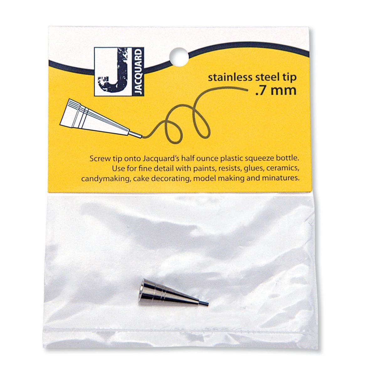 Metal Tips .7mm Metal Tip - For 1/2 fl. oz./14ml Applicator Bottle (JAACC1791) - Peggable