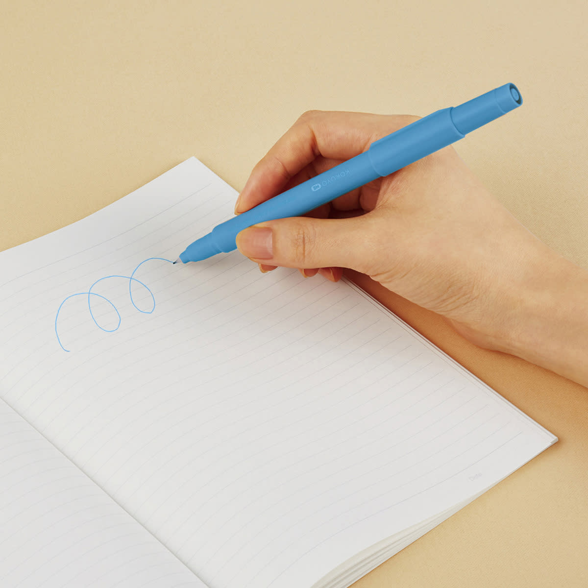 KOKUYO ME Series Pool Blue - Chisel/Fine Tip