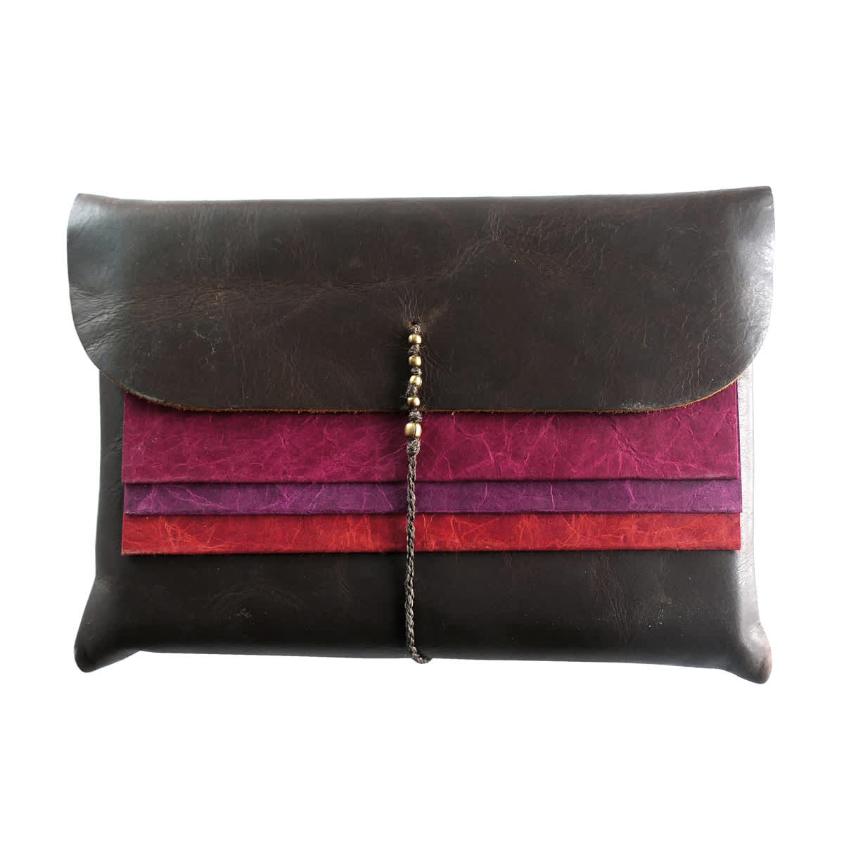 LAMALI Ninki Soft-Cover Handmade Journal, 4.3 in x 5.9 in, 64 Pgs./Bk., Warm Tones