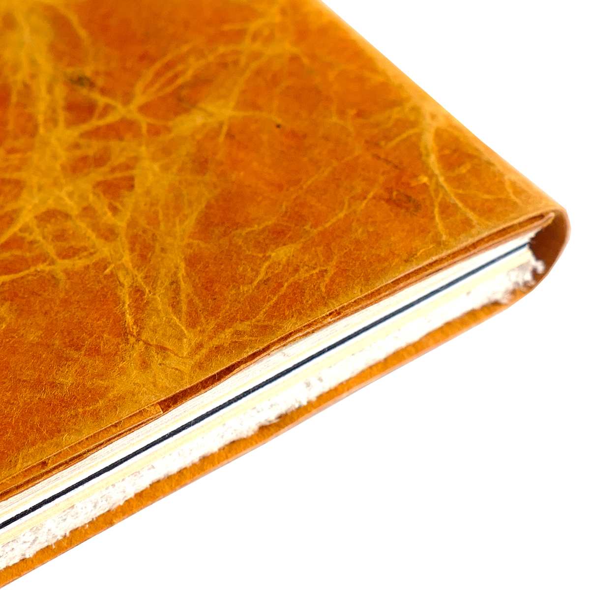 LAMALI Bondo Soft-Cover Handmade Journal, 4.3 in x 5.9 in, Orange