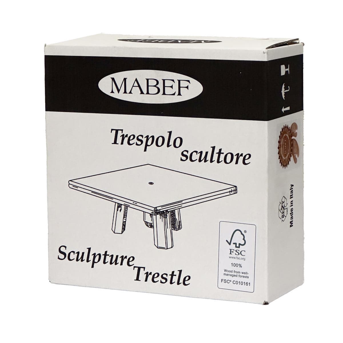 Sculpture Table Trestle Italian Craftsmanship- Beechwood