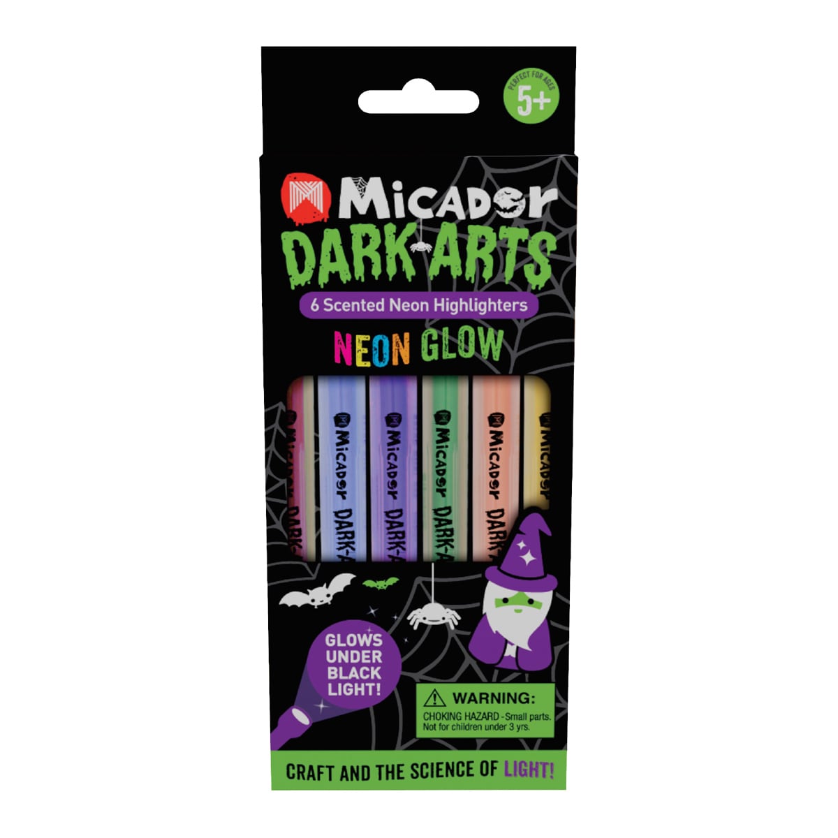 Neon Glow Scented Highlighters 6-Color Set