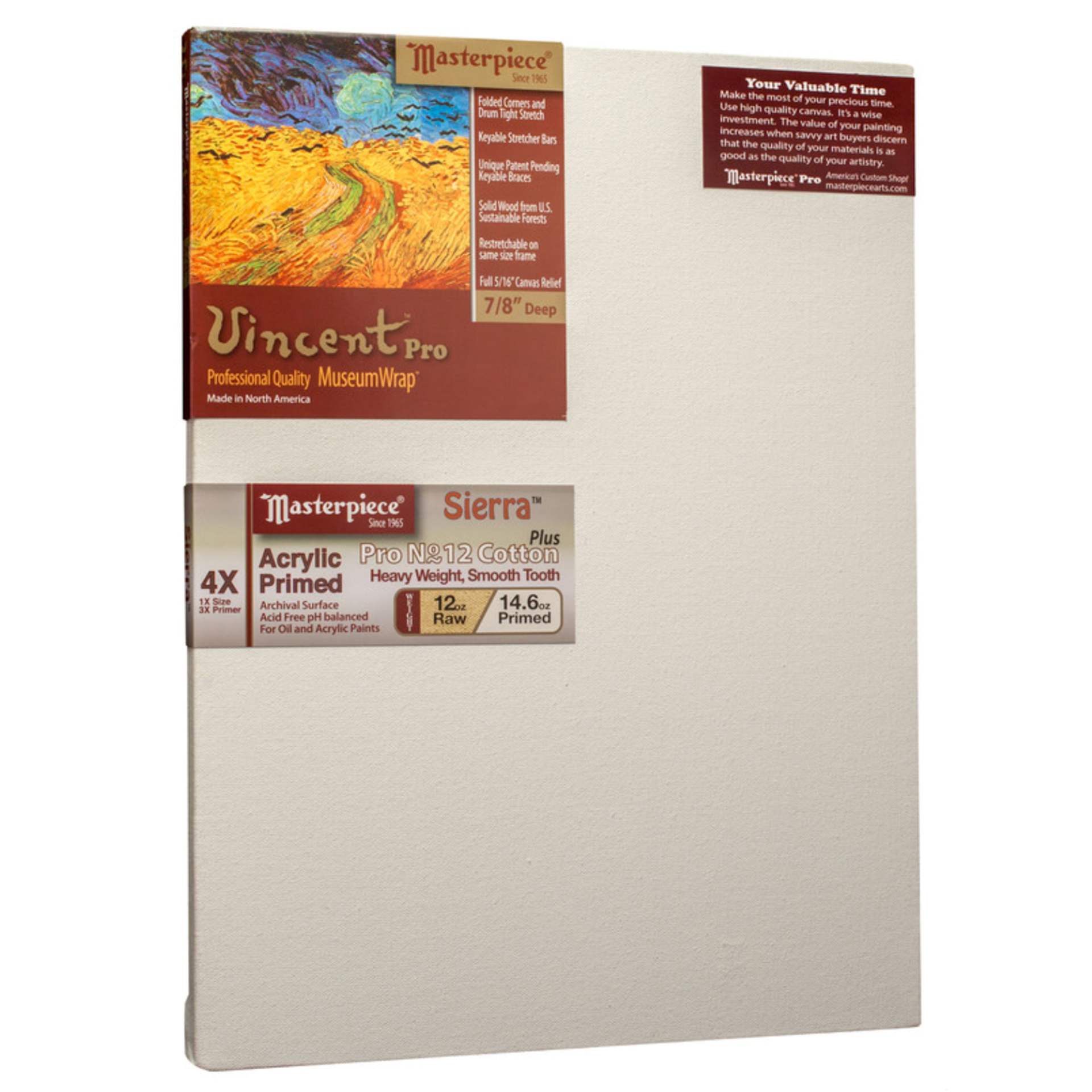 Masterpiece Sierra Professional Canvas, 12 oz, 15" x 30"