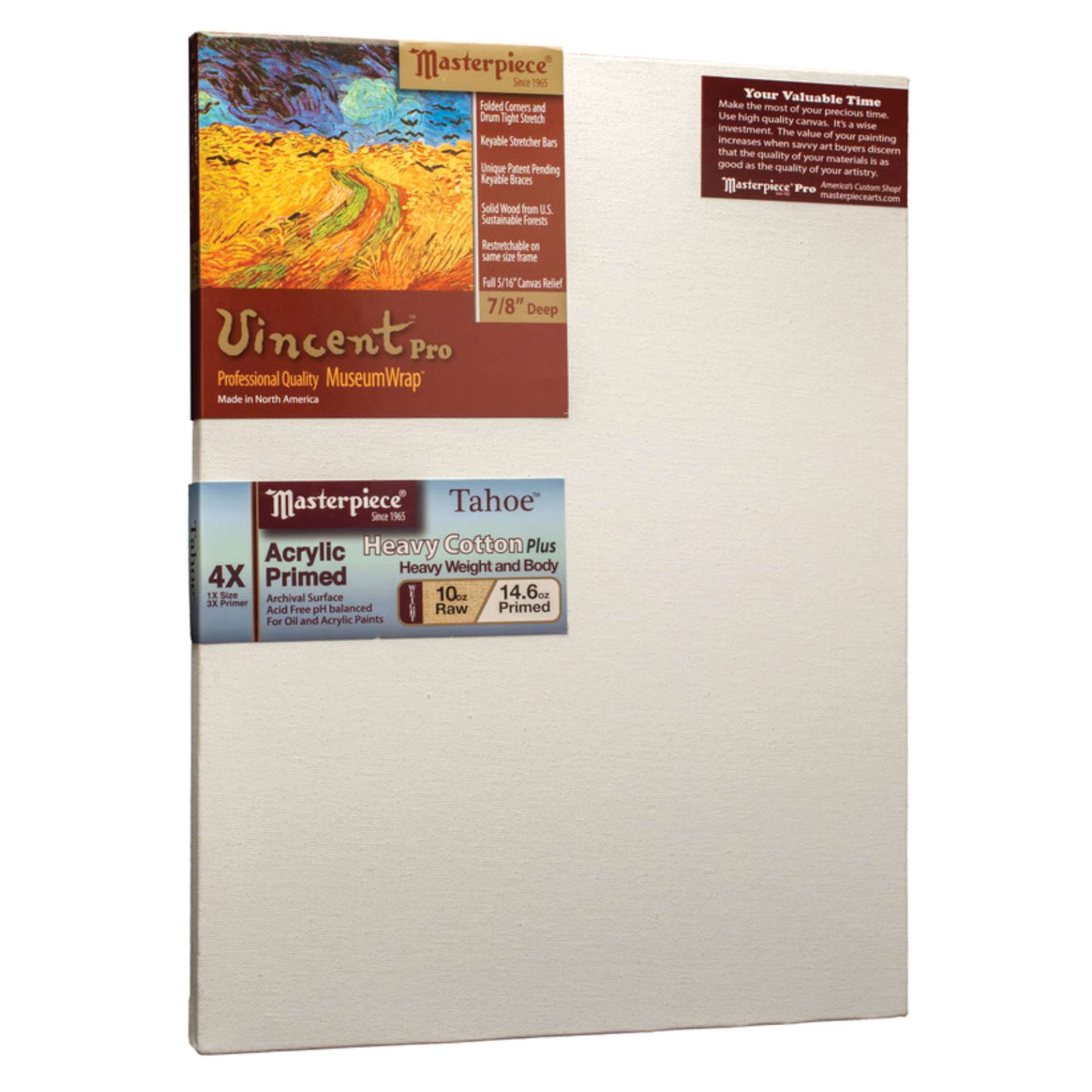 Masterpiece Tahoe Professional Canvas, 10 oz, 12" x 16"
