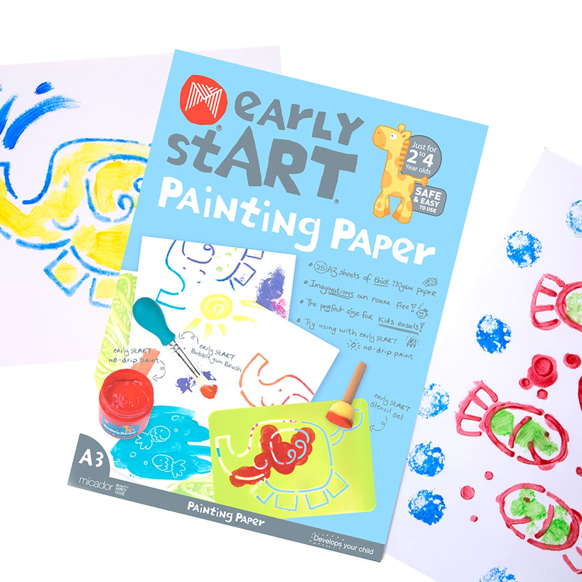 Micador early stART Painting Paper Pad Painting Pad, 11.75 in x 16.5 in