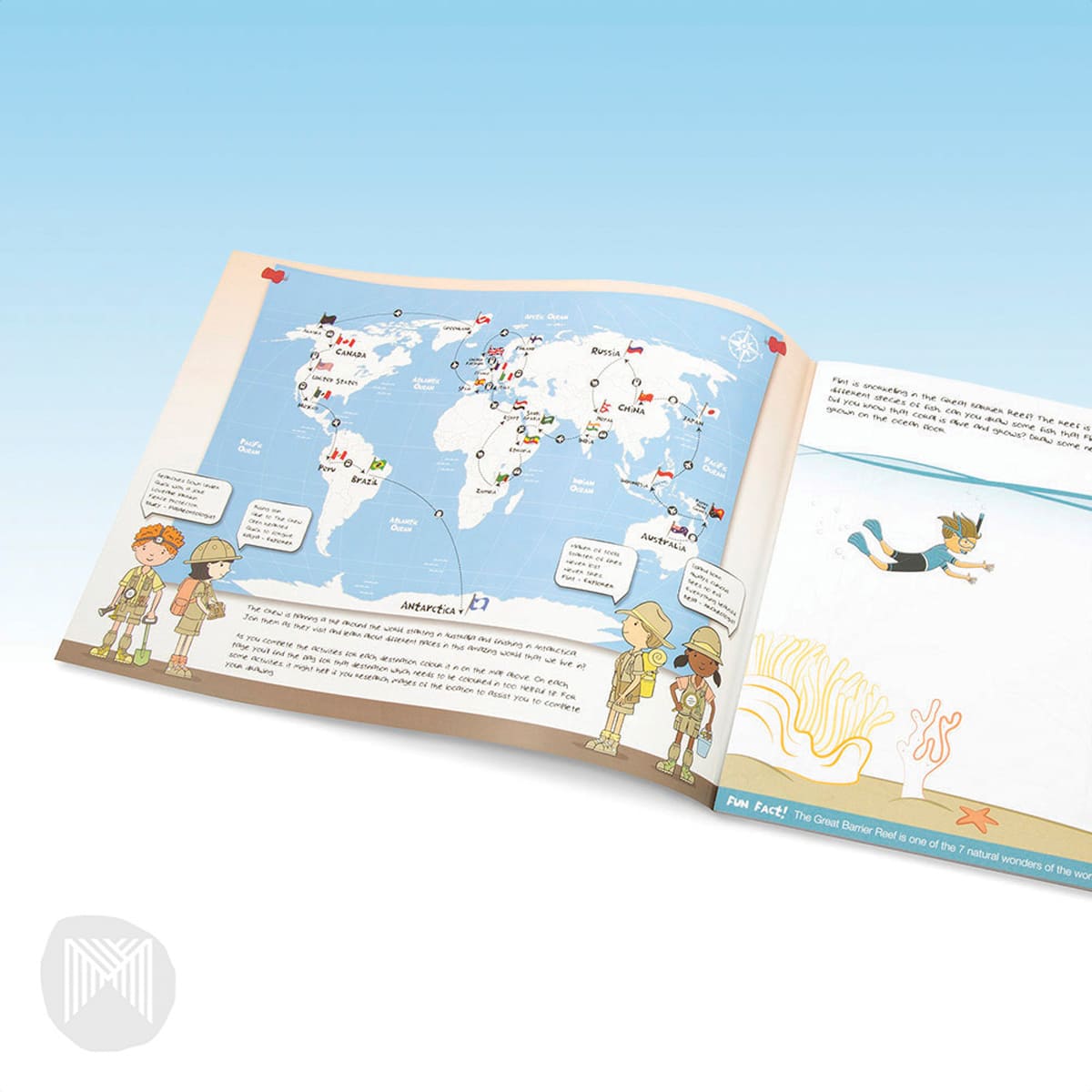Micador jR. WorldBuildA Drawing Activities Pad, 8.25 in x 11.75 in (A4)