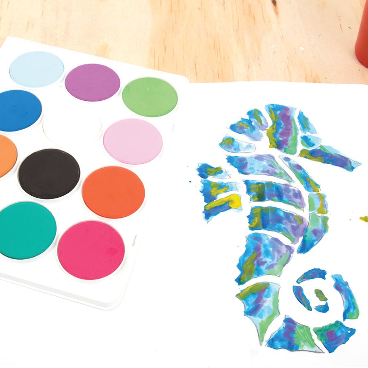 Jumbo Watercolour 12-Color Palette Jumbo 12-Color Set