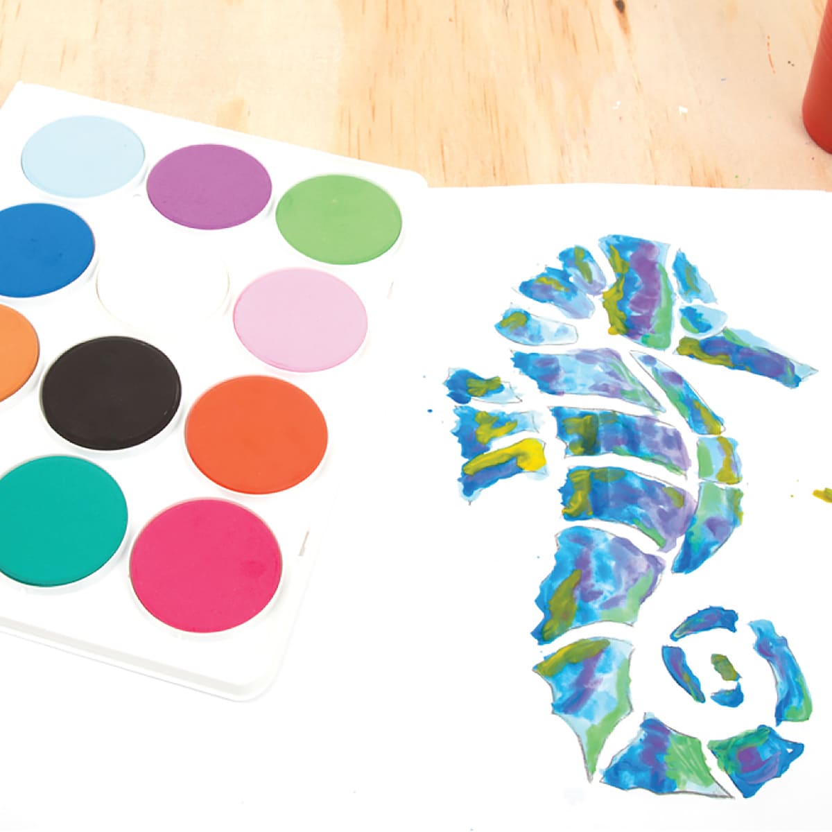 Jumbo Watercolour 12-Color Palette Jumbo 12-Color Set