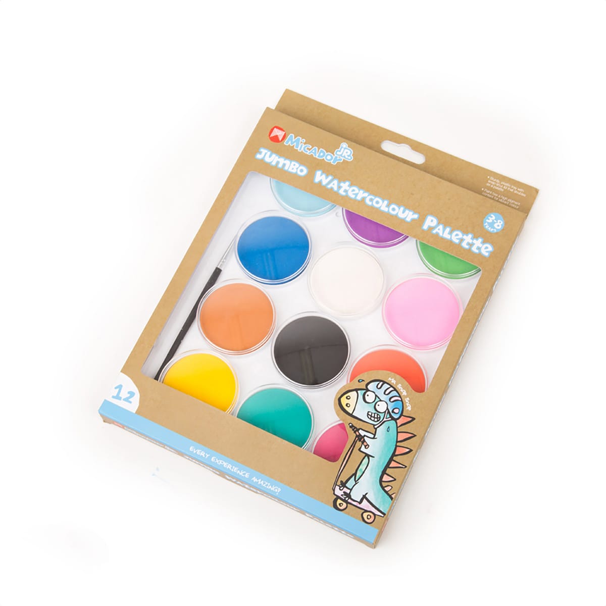 Jumbo Watercolour 12-Color Palette Jumbo 12-Color Set