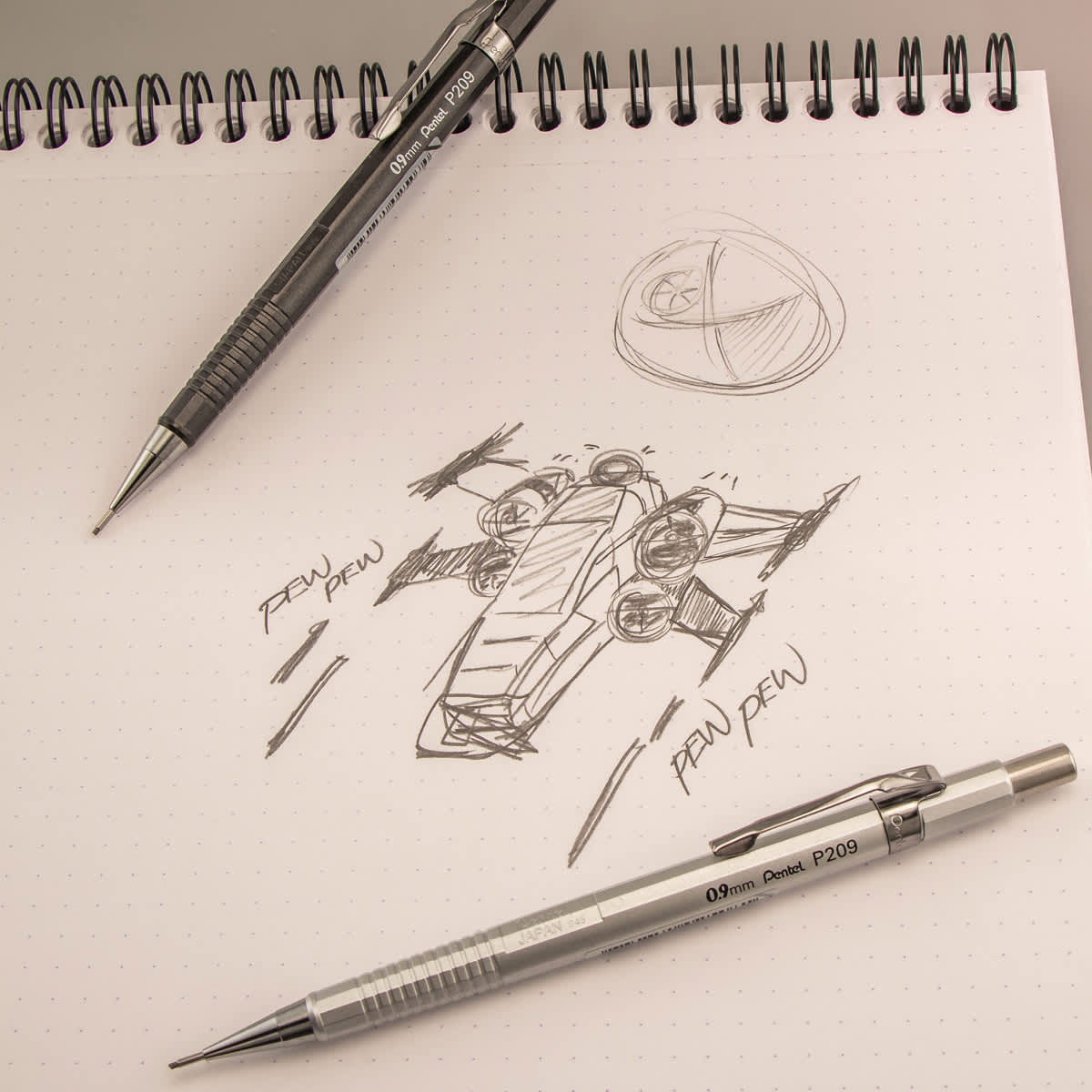 Sharp Mechanical Pencils Metallic Silver