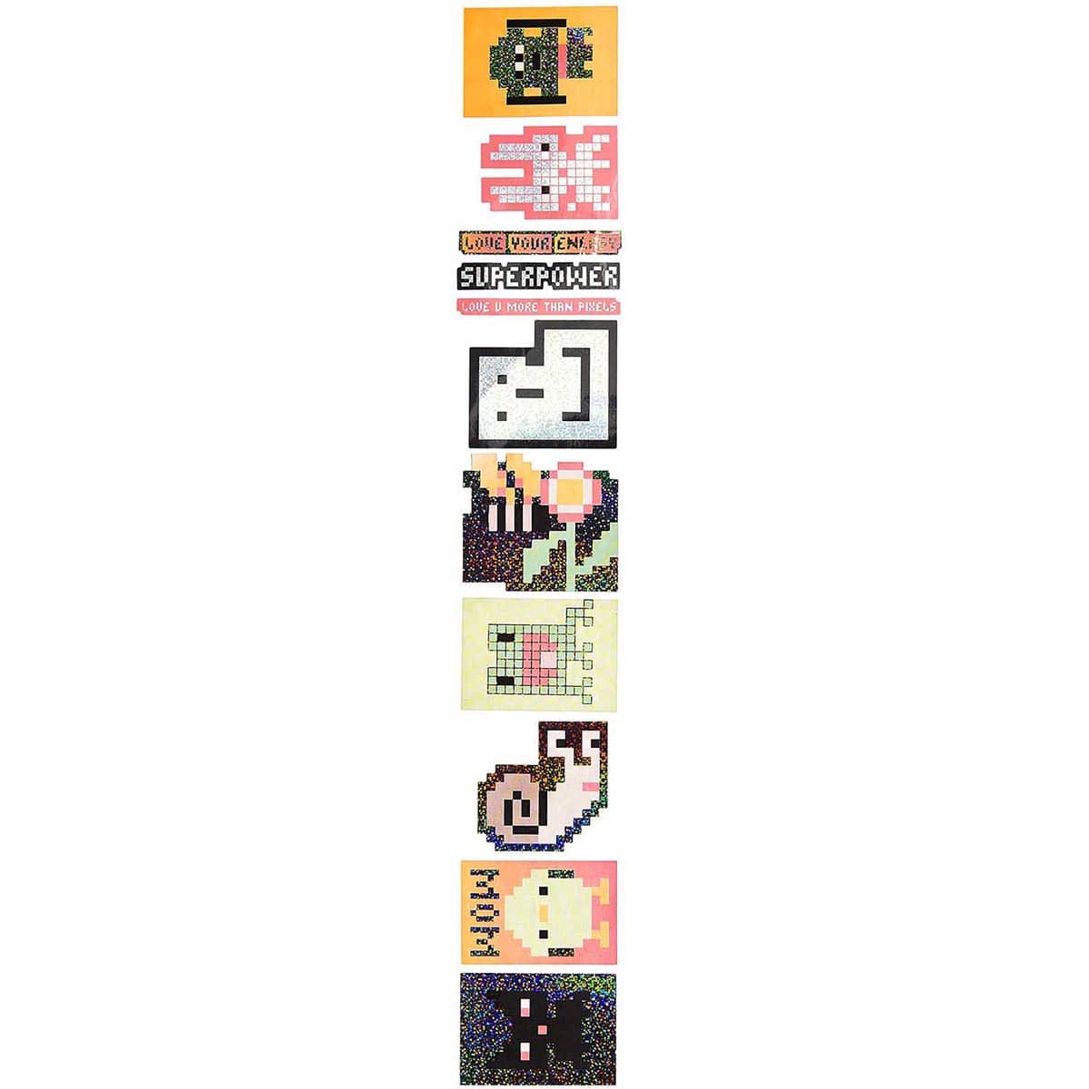 Sticker Rolls Pixels Roll