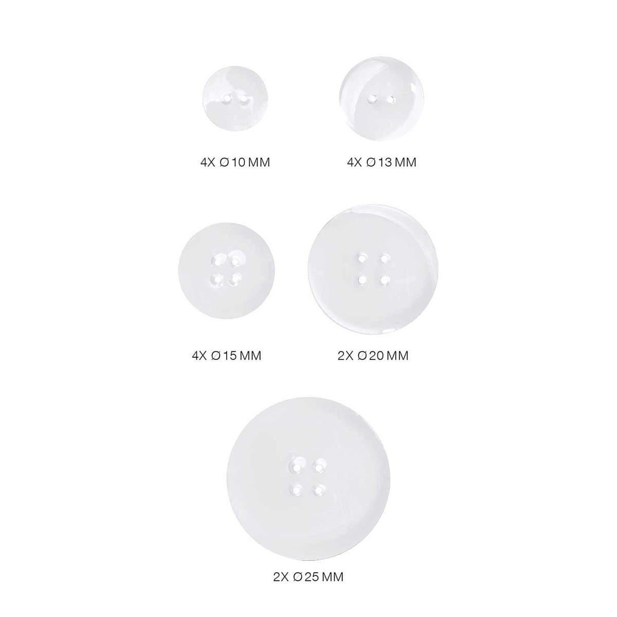 Silicone Molds Buttons - Outer Mould 4 x 21.5 cm
