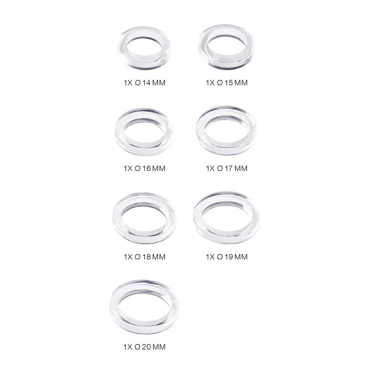 Silicone Molds Rings Slim - Outer Mould 4 x 21.5 cm